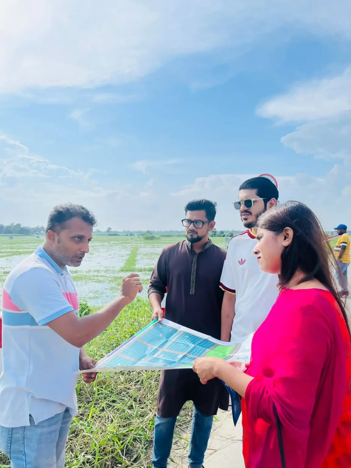 বাস্তব সাইট/অফিস: site plan discussion